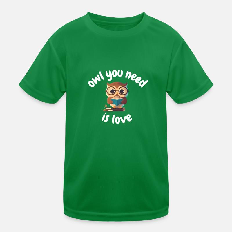 Süßes Eulen Cartoon Stil Kinder Tshirt Kinder Funktions-T-Shirt