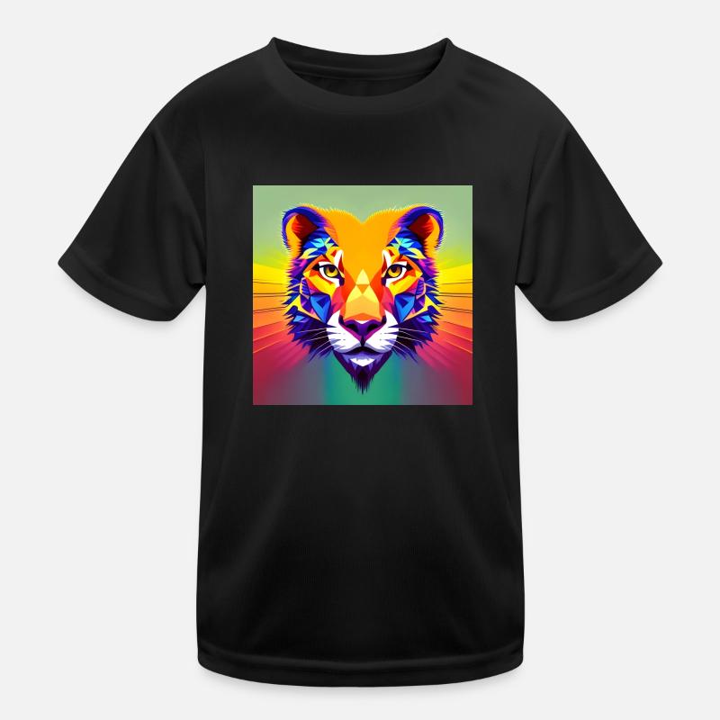 Lion flashy T-shirt sport Enfant