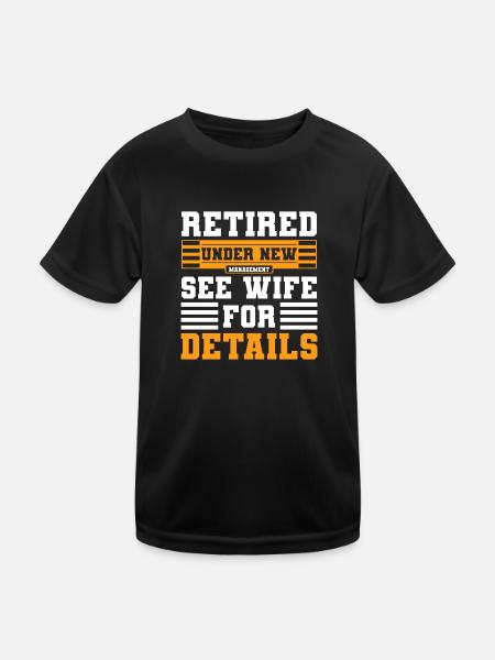 Ruhestand Pensionär Großvater - Kinder Funktions-T-Shirt - Schwarz - Vorne