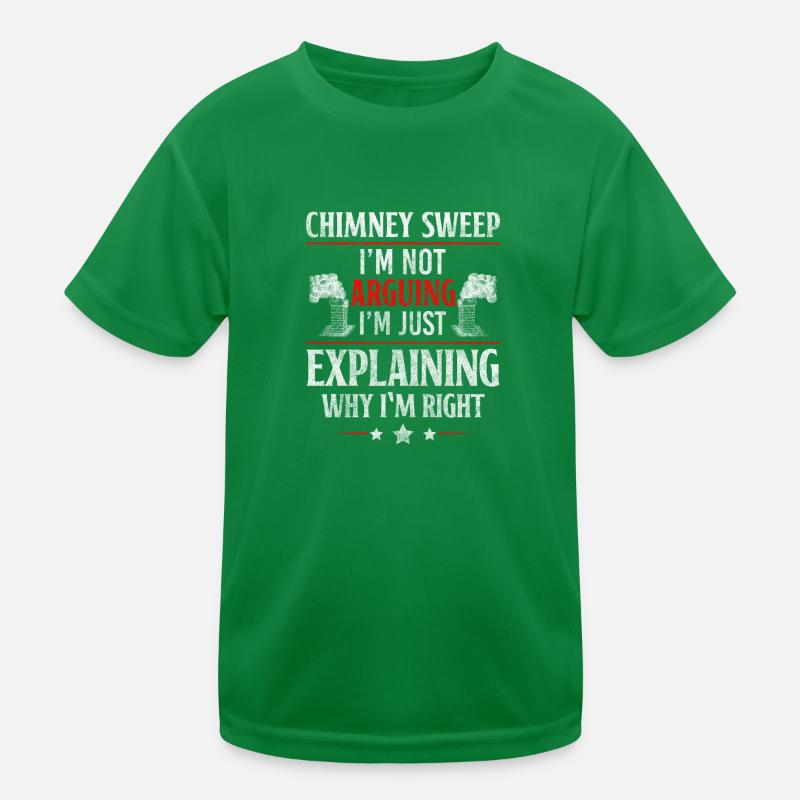 Ramoneur artisan cheminée cheminée T-shirt sport Enfant