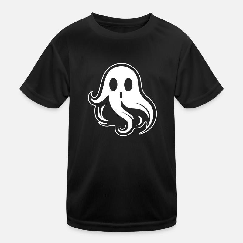 Ghost Ghosts Witching Hour Halloween Kids Functional T-Shirt