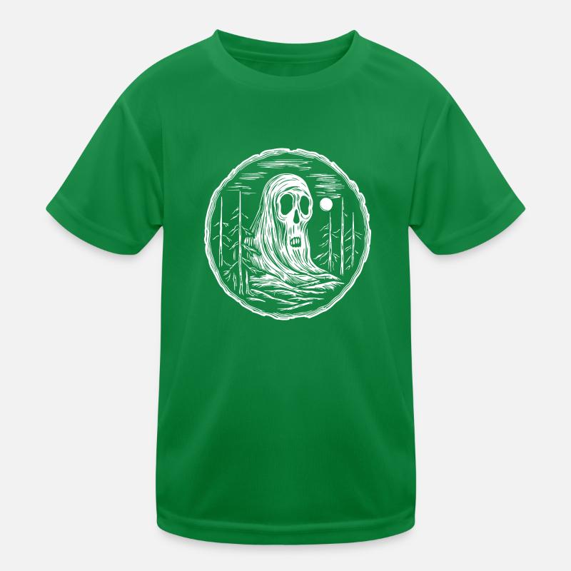 Ghost Ghosts Witching Hour Halloween Kids Functional T-Shirt