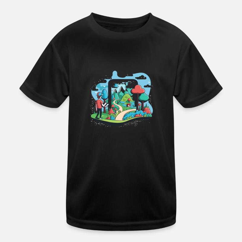 Augmented Reality Exploration Kids Functional T-Shirt