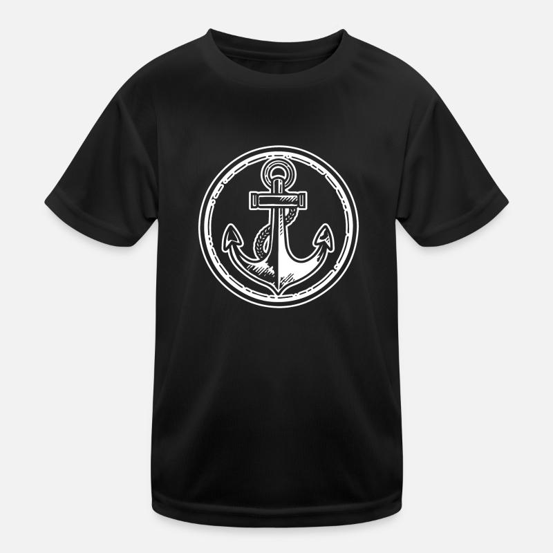 Anchor Boat Ship Nautical Kids Functional T-Shirt