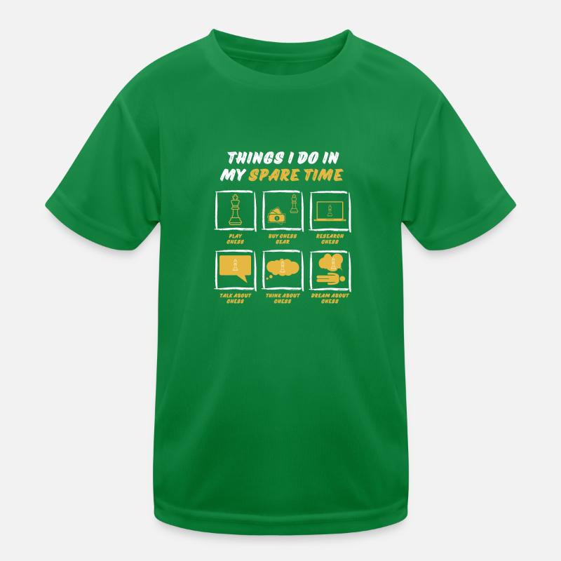 CHESS IN SPARE TIME Kids Functional T-Shirt