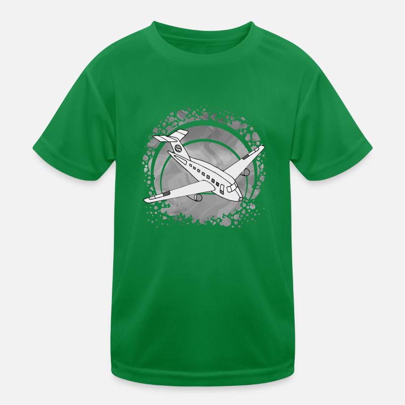 Flugzeug Kinder Funktions-T-Shirt
