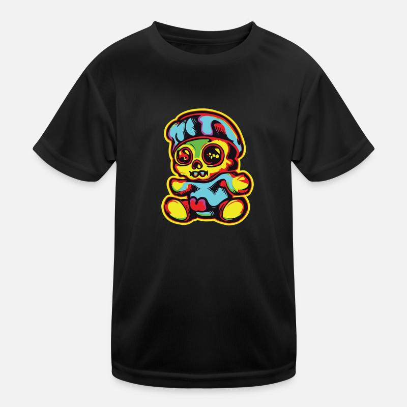 Horror Gruseliger Bär Halloween Banshee Bea Kinder Funktions-T-Shirt