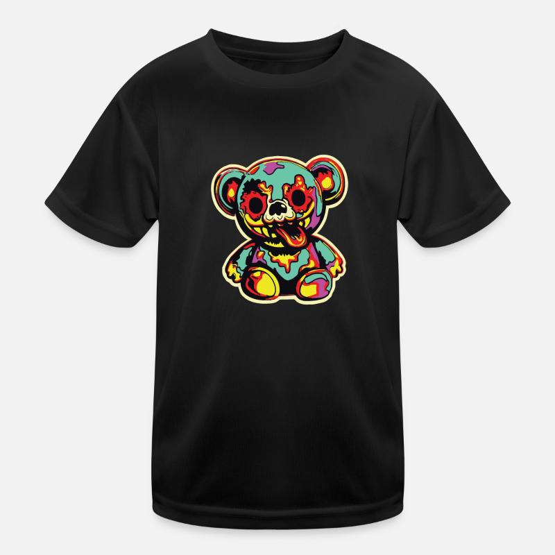Horror Gruseliger Bär Halloween Wraith Bär Kinder Funktions-T-Shirt