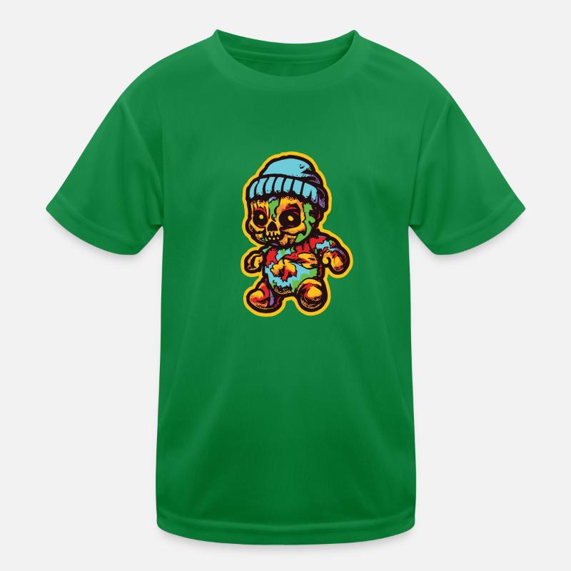 Horror Gruseliger Bär Halloween Eisbär Kinder Funktions-T-Shirt