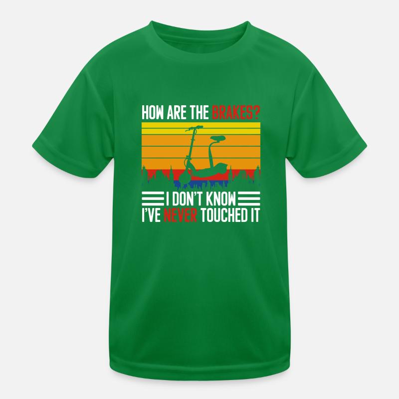 E-Scooter Electric Battery Kids Functional T-Shirt