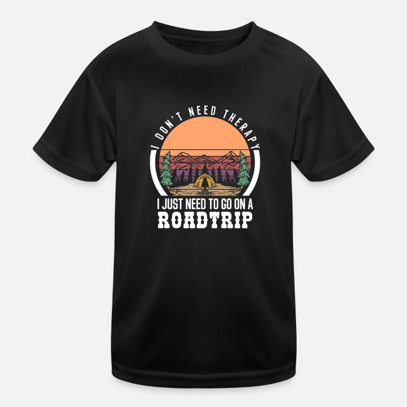 Road trip camping T-shirt sport Enfant