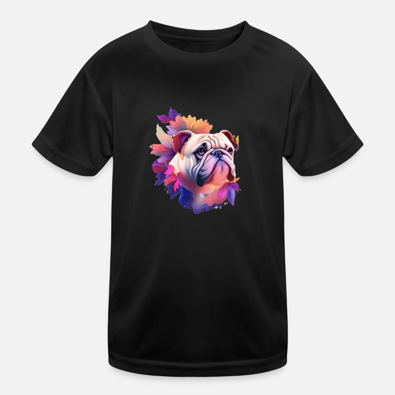 Bulldogge Kinder Funktions-T-Shirt