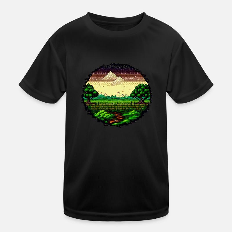 Friedliche Natur Kinder Funktions-T-Shirt