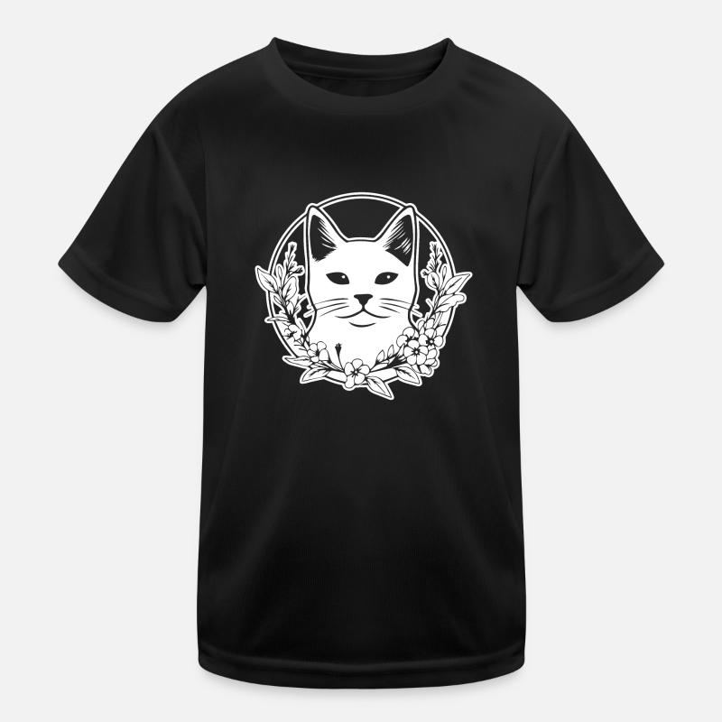 Katze Katzen Kätzchen Katzendame Kinder Funktions-T-Shirt