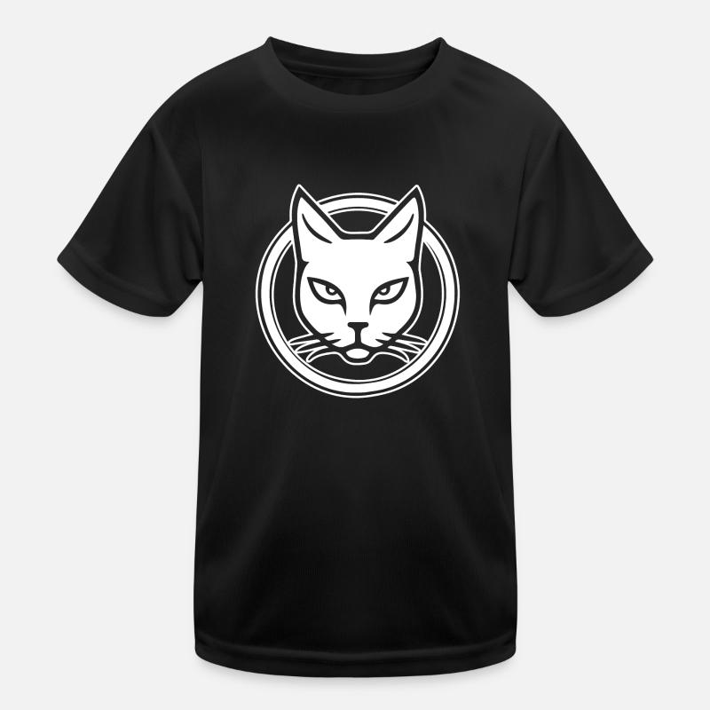 Katze Katzen Kätzchen Katzendame Kinder Funktions-T-Shirt