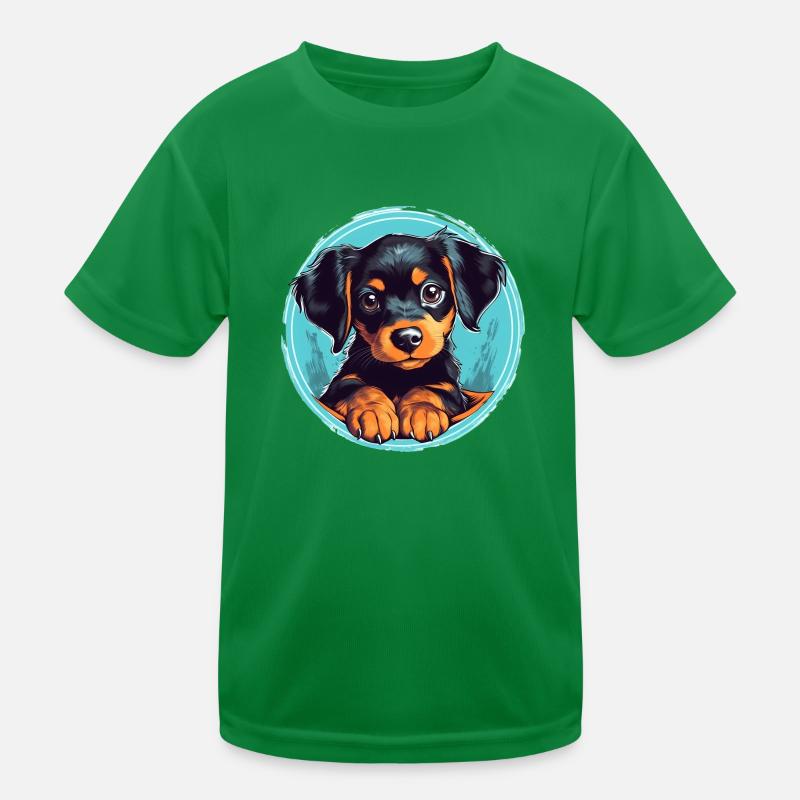 Cute puppy Kids Functional T-Shirt