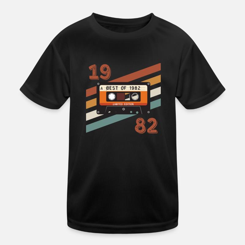1982 Retro Vintage Jubiläum Kinder Funktions-T-Shirt