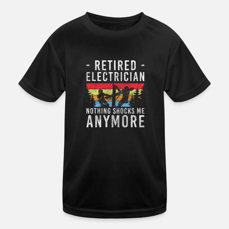 Strom Beruf Spannung Kinder Funktions-T-Shirt