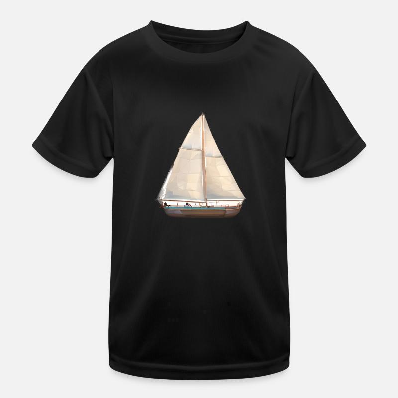 Sailing Ship Sailing Sailing Sailing Sailing Boat Kids Functional T-Shirt