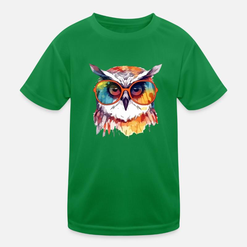 Chouchou die Brilleneule Kinder Funktions-T-Shirt