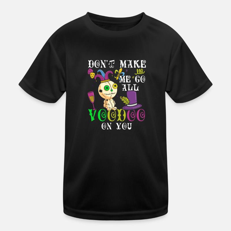Mardi Gras Parade Beads Tuesday Kids Functional T-Shirt