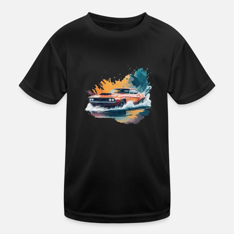 Muclecar on the Water Kinder Funktions-T-Shirt