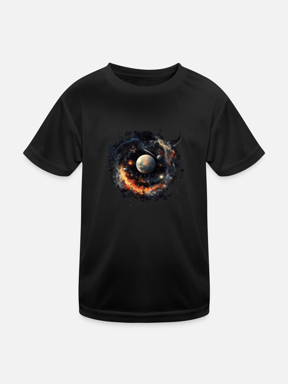 Universe - Kids Functional T-Shirt - black - Front