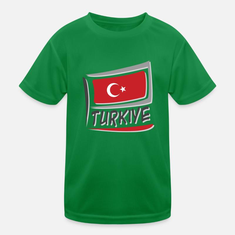 Drapeau Turkiye T-shirt sport Enfant