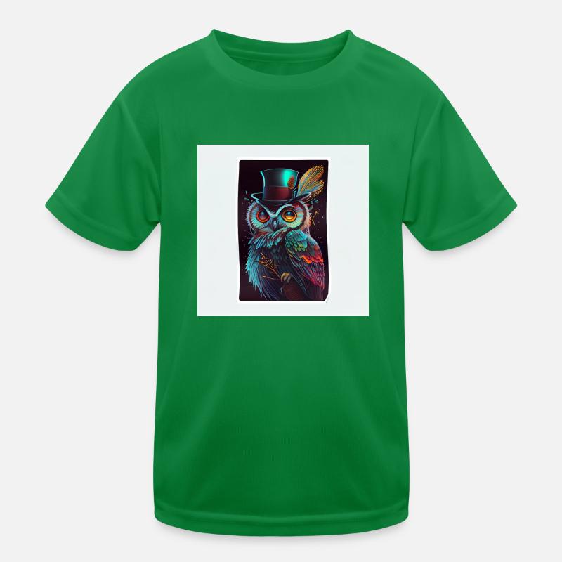 Autocollant Cool Owl T-shirt sport Enfant