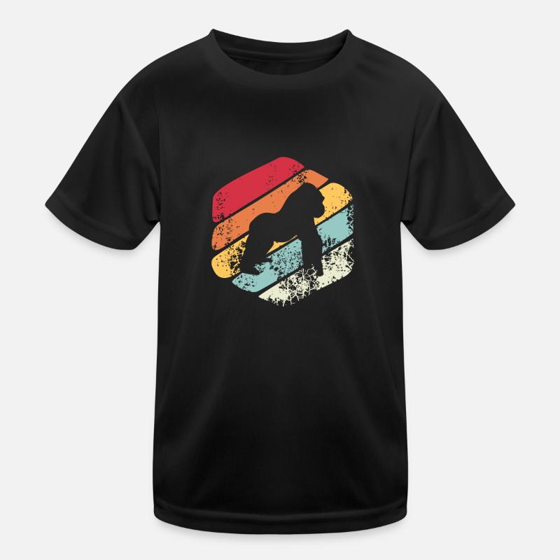 Gorilla Geschenk Vintage Kinder Funktions-T-Shirt
