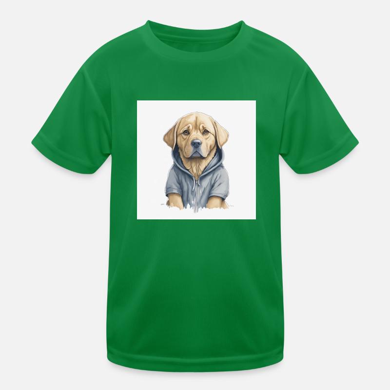 Labrador Retriever Portrait Kinder Funktions-T-Shirt