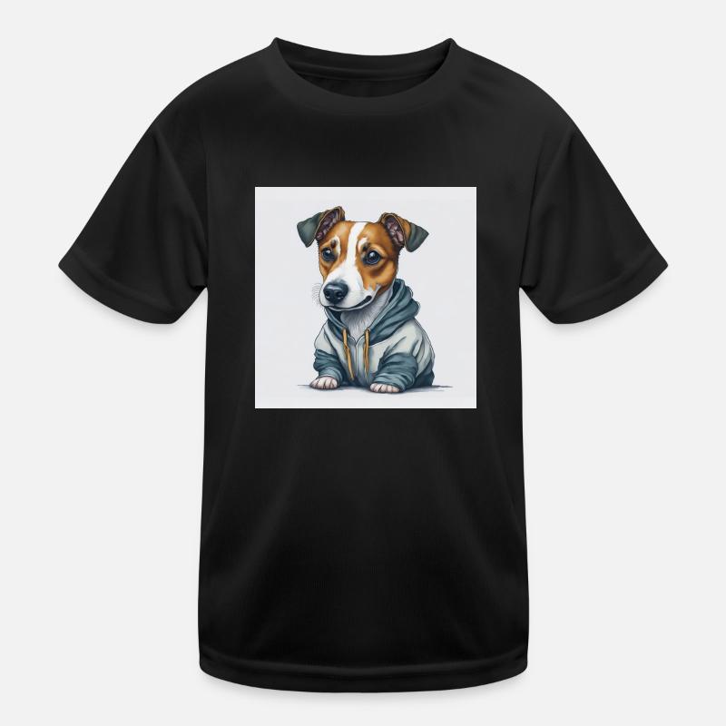 Jack Russel Terrier Kinder Funktions-T-Shirt
