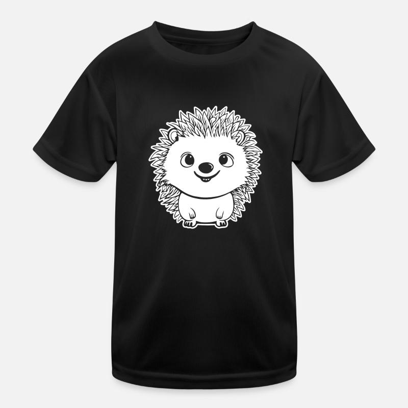 Igel Wald Stachelig Tier Kinder Funktions-T-Shirt