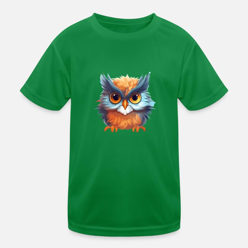 Niedliche Wachsame Eule | Nachtschwärmer Eule Kinder Funktions-T-Shirt