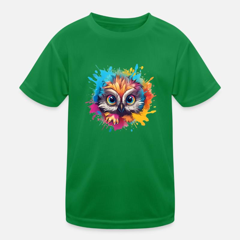 Niedliche Wachsame Eule | Nachtschwärmer Eule Kinder Funktions-T-Shirt