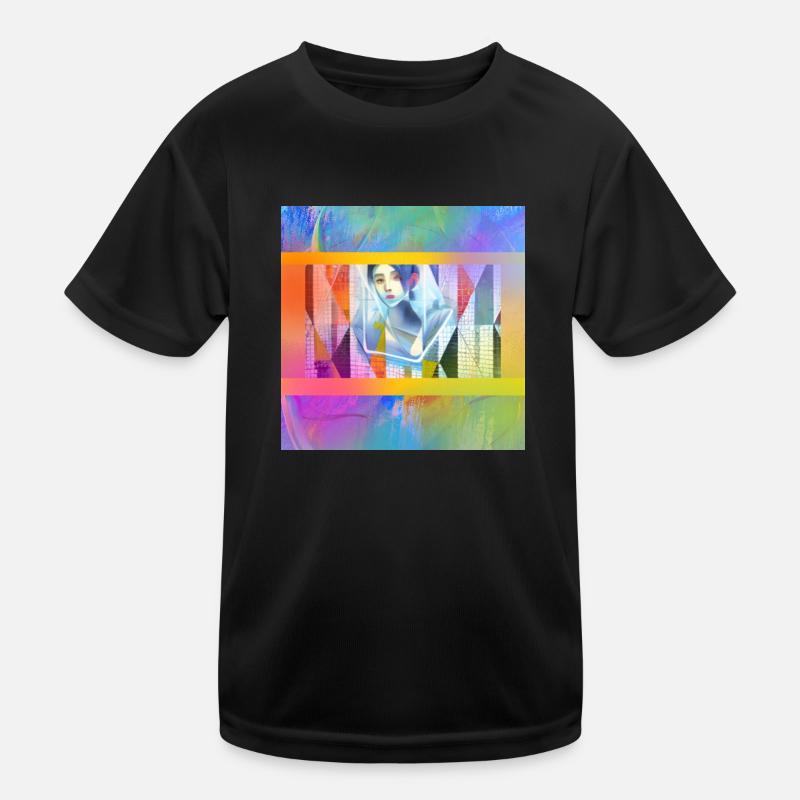 Anime bunt Kinder Funktions-T-Shirt