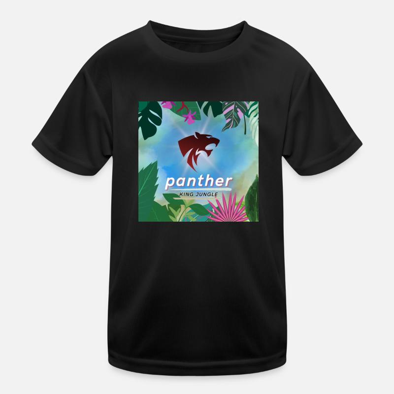 Panther king jungle Kinder Funktions-T-Shirt