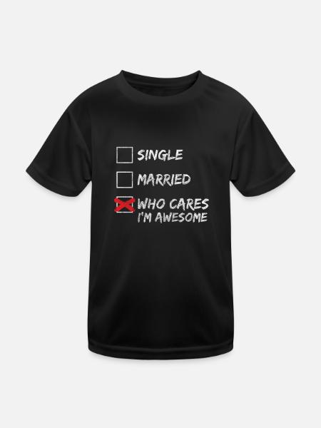 Kein Interesse Lebenseinstellung Zynischer Spruch - Kinder Funktions-T-Shirt - Schwarz - Vorne