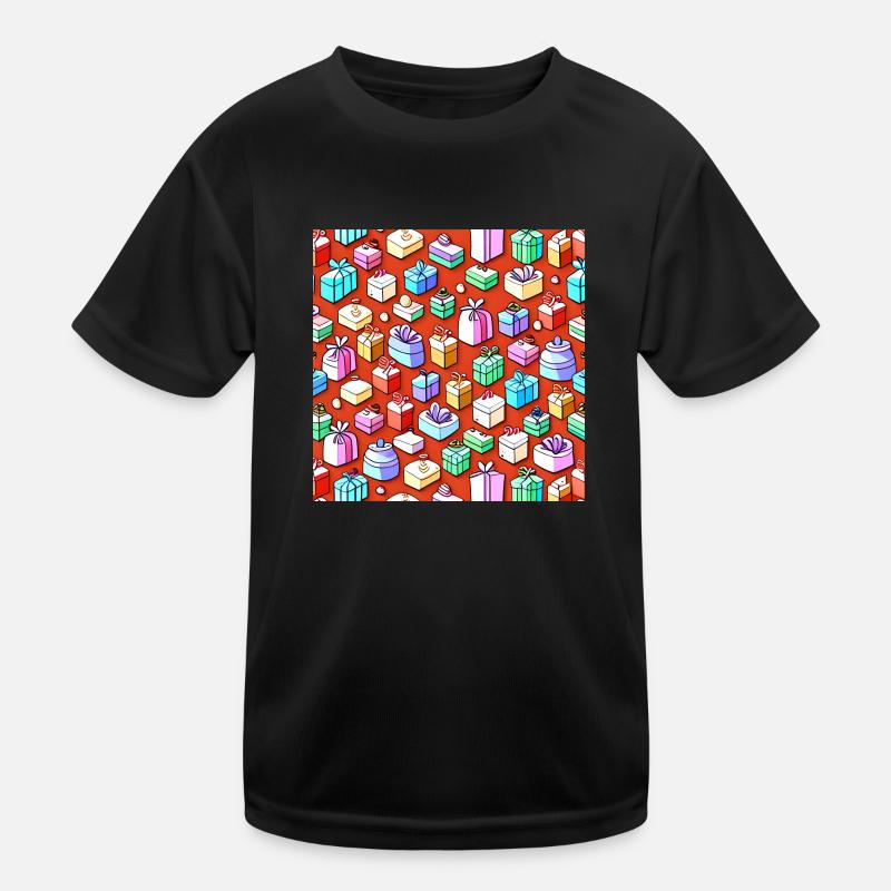 Colorful Presents Pattern Kids Functional T-Shirt
