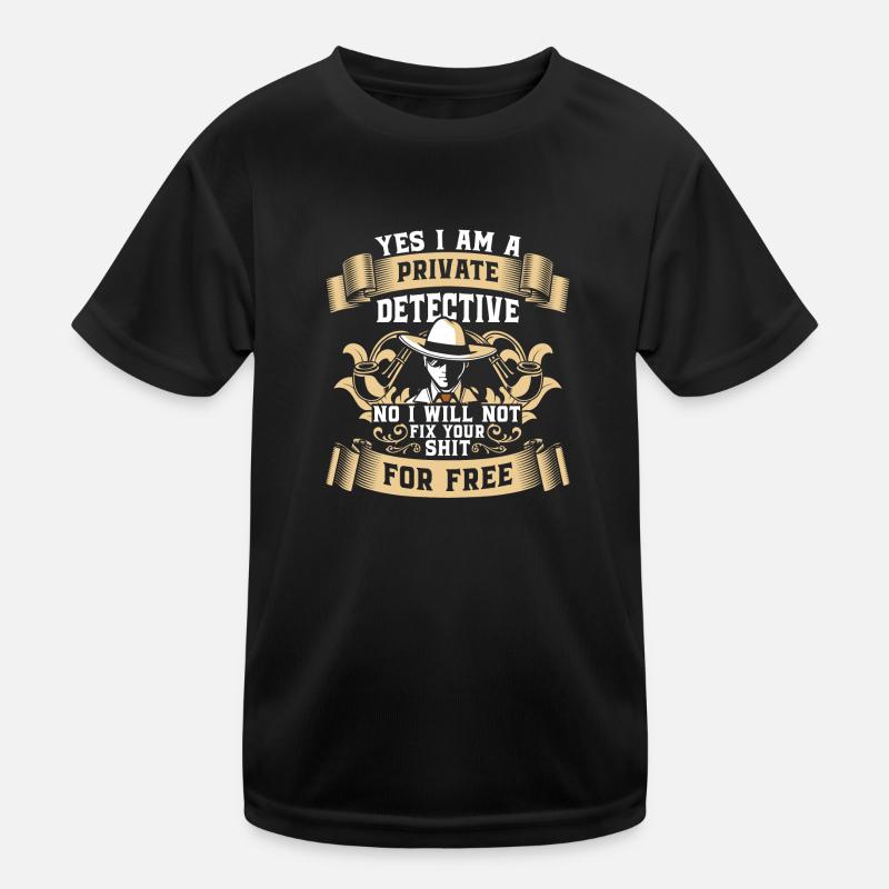 Detective Magnifier Inspector Snooper Kids Functional T-Shirt