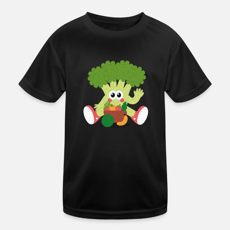 HAPPY BRROCCOLI - Kids Functional T-Shirt - black
