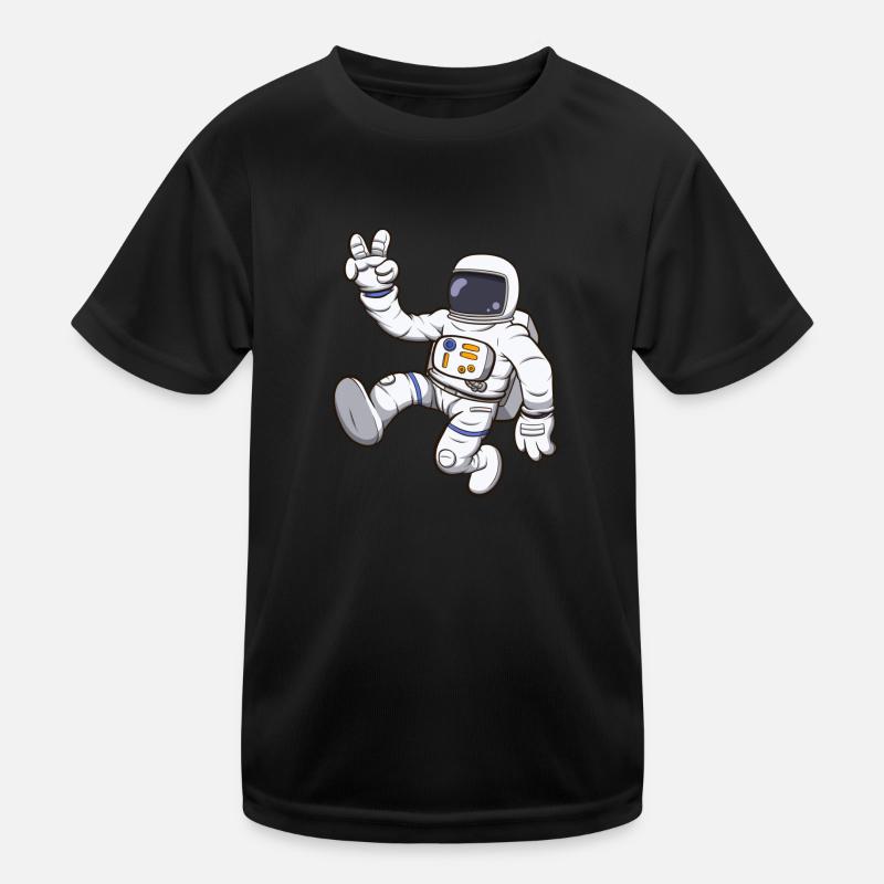 Astronaut im Weltraum Kinder Funktions-T-Shirt