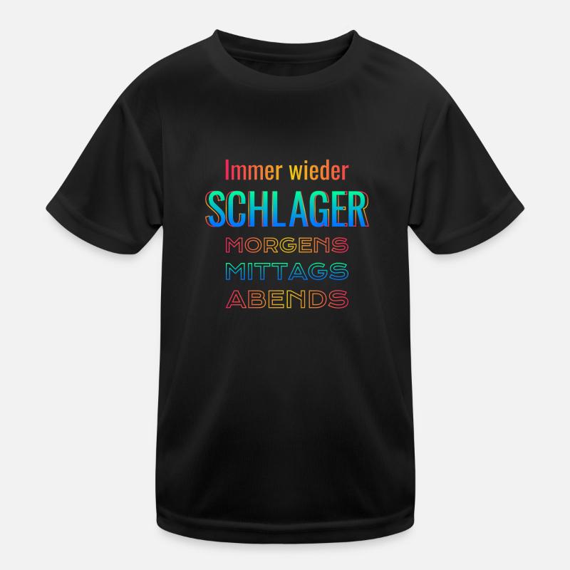 Again and again Schlager Kids Functional T-Shirt