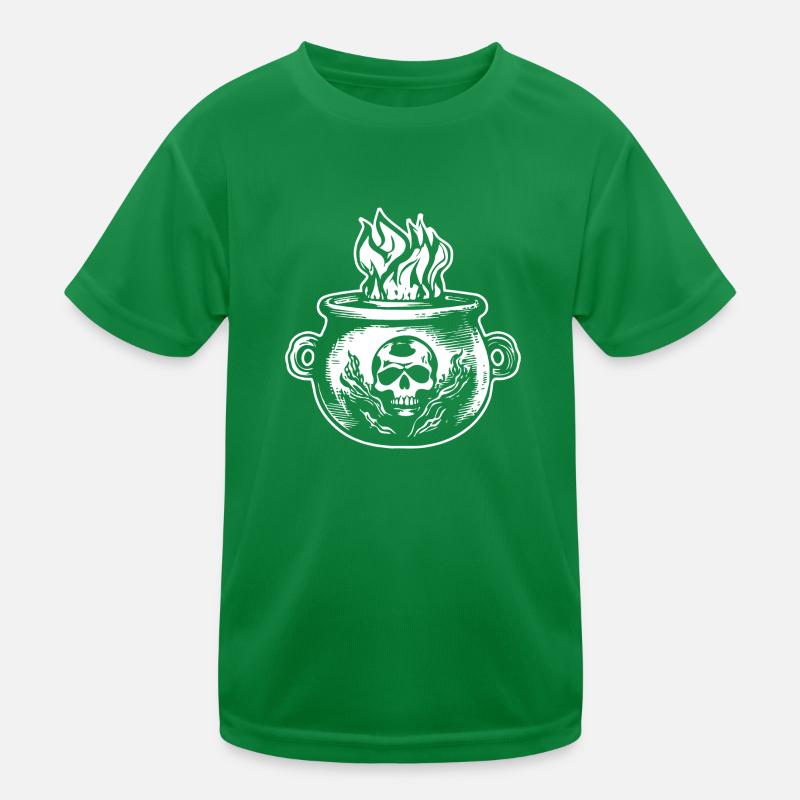 Cauldron Magical Witch Halloween Kids Functional T-Shirt