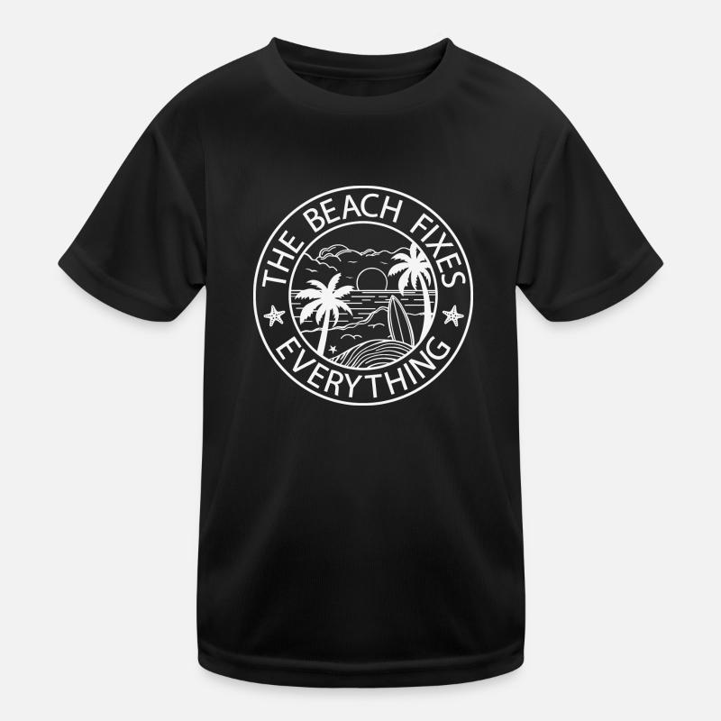 The Beach Fixes Everything Kids Functional T-Shirt