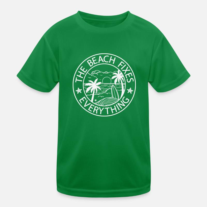 The Beach Fixes Everything Kids Functional T-Shirt