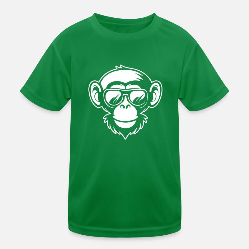 Affe Affen Affengesicht Dschungel Kinder Funktions-T-Shirt