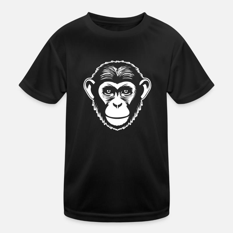 Affe Affen Affengesicht Dschungel Kinder Funktions-T-Shirt