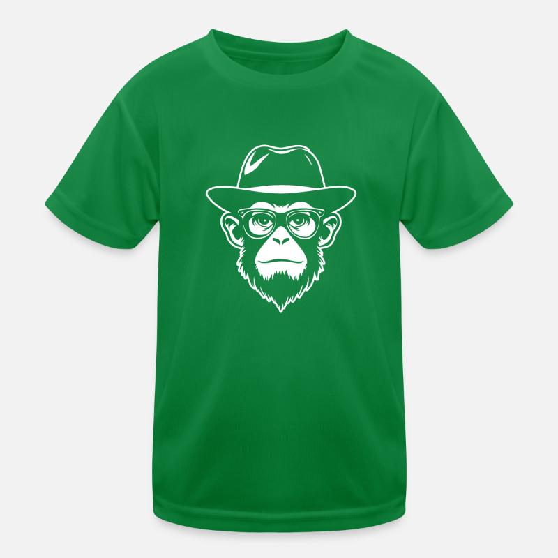 Affe Affen Affengesicht Dschungel Kinder Funktions-T-Shirt