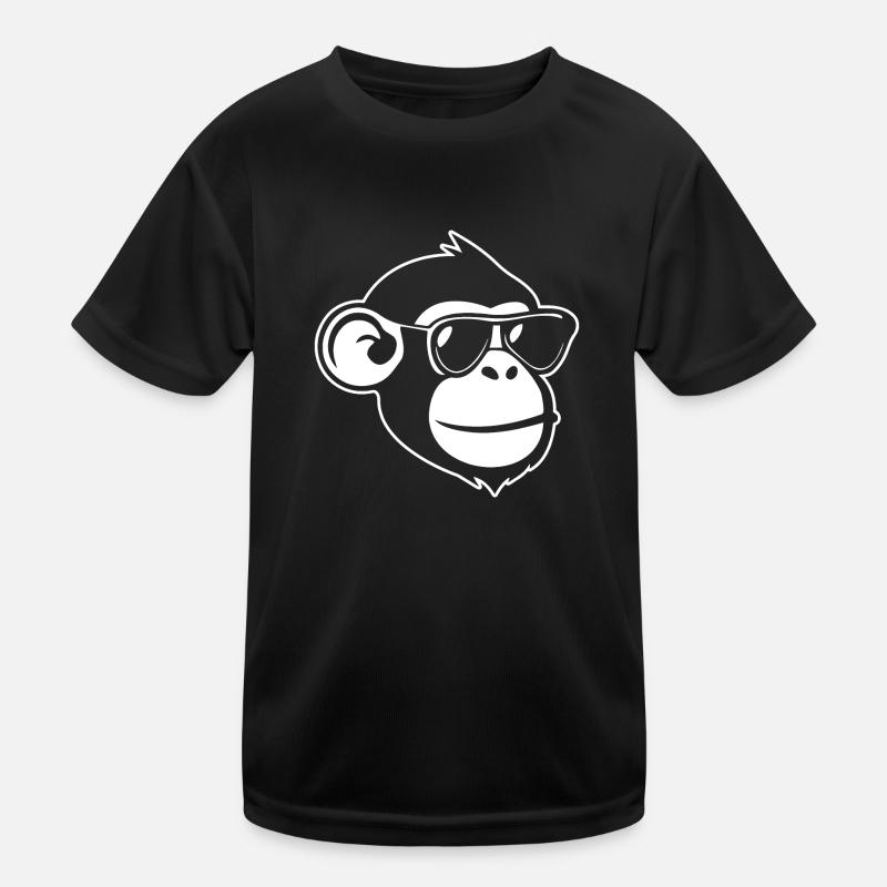 Affe Affen Affengesicht Dschungel Kinder Funktions-T-Shirt